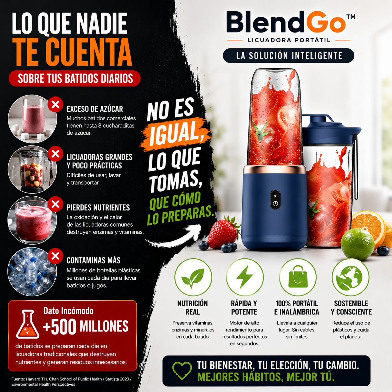 BlendGo™ LICUADORA PORTATIL
