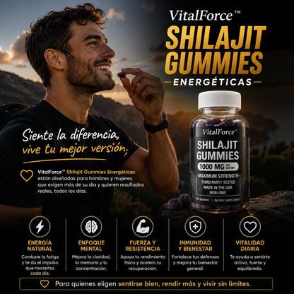 VitalForce™ Shilajit Gummies Energéticas
